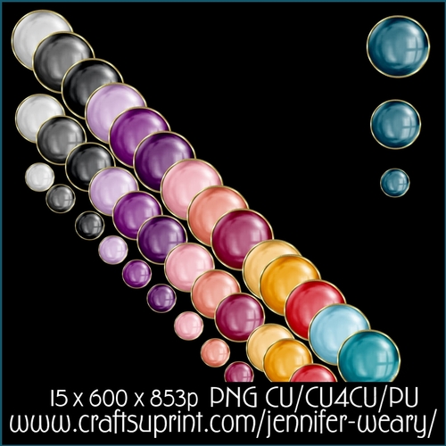 3 Pearls Gold Borders-Gorgous