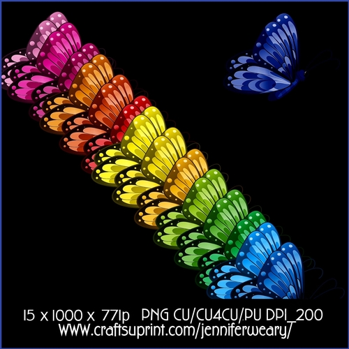 20 Colorful Butterflies