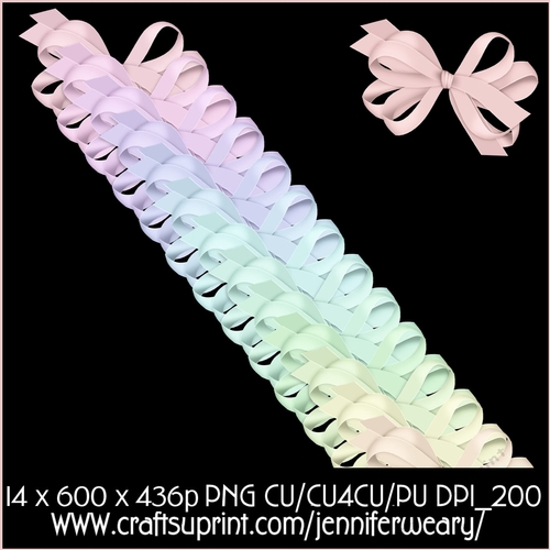 20 Candy Floss Bows 6