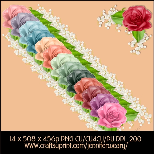 Corner Rose Set-Rose Succulants Bright