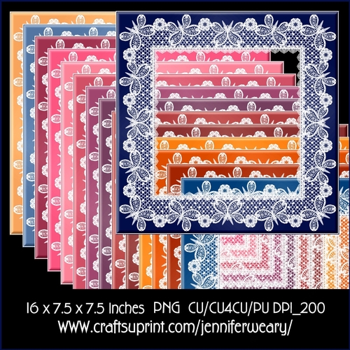 butterfly Lace Frames-Outback Sunsets