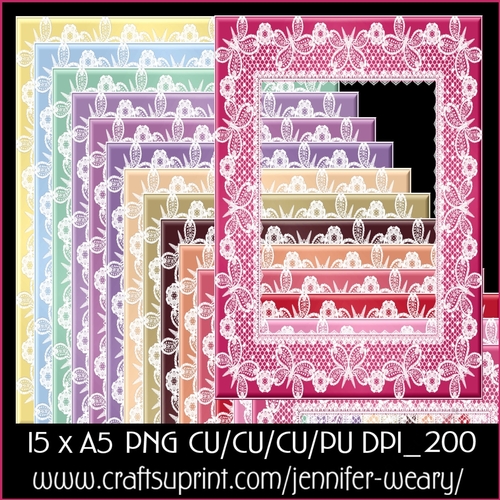 butterfly Lace Frames-Sweet
