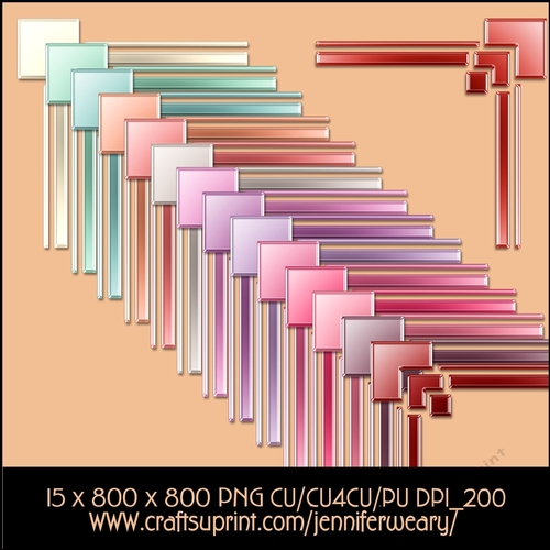 Corner Rose Set-Corners Plain Valentine