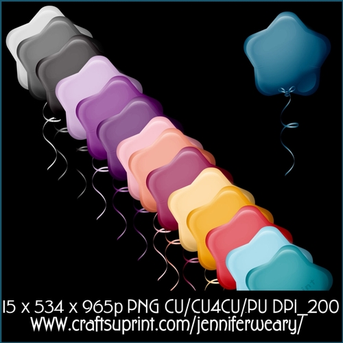 20 Gorgous Star Balloons