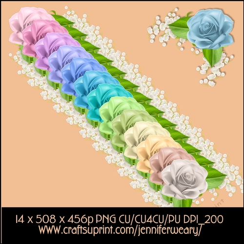 Corner Rose set-Rose Cute