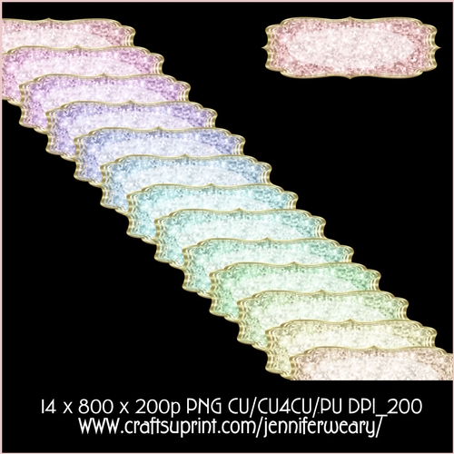 Candy Floss Glitter Sentiments
