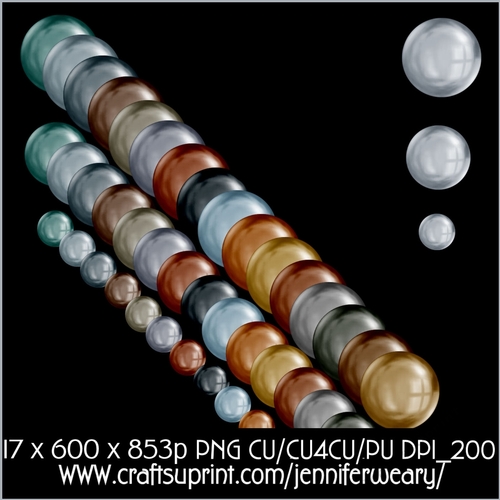 3 Pearls -Metal