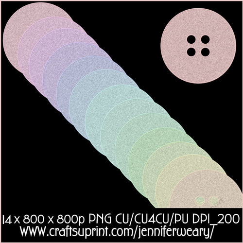 20 Candy Floss G2 Buttons