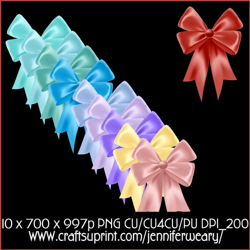 Jolly Christmas bows 12