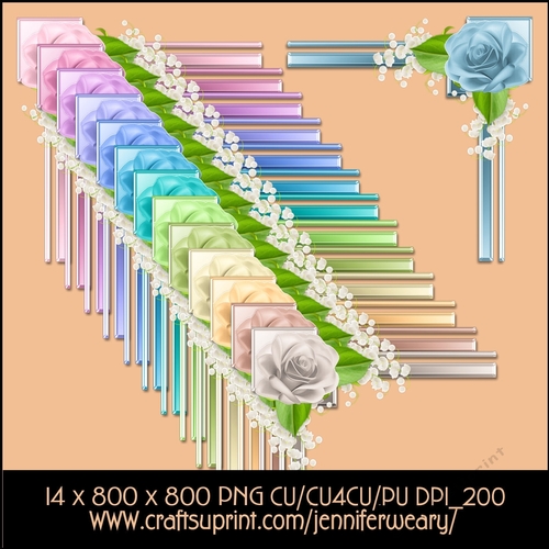 Corner Rose Set-Rose Corners Cute