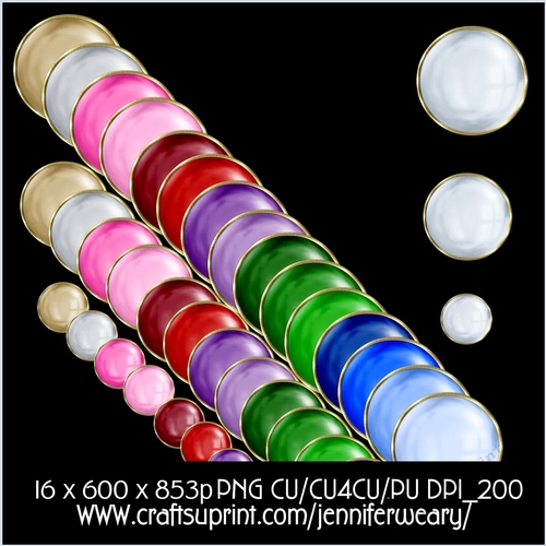 3 Pearls Gold Borders-Christmas Time