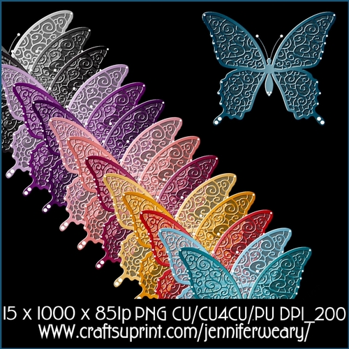 Glittering Butterfly Pearls-Gorgous