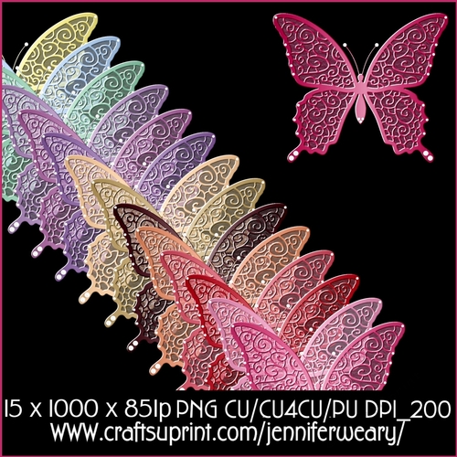 Glittering Butterfly Pearls-Sweet