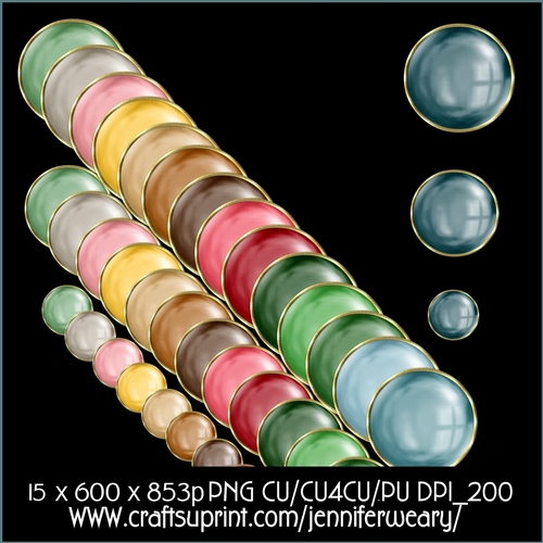3 Pearls Gold Borders-Candyland