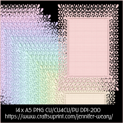 20 Candy Floss A5 Mats 6