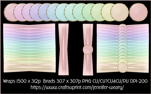Ribbon Wrap Sets-Candy Floss