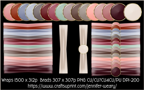Ribbon Wrap Sets-Dusty