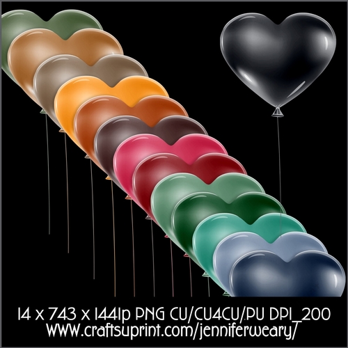 Cozy Heart Balloons