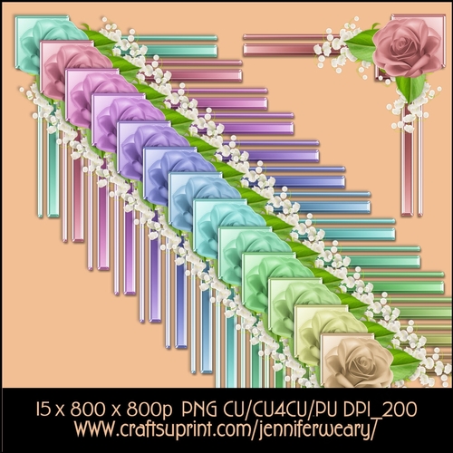 Corner Rose Sets-Rose Corner Candy Floss B