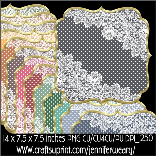 Dots n Lace Mats-Cozy