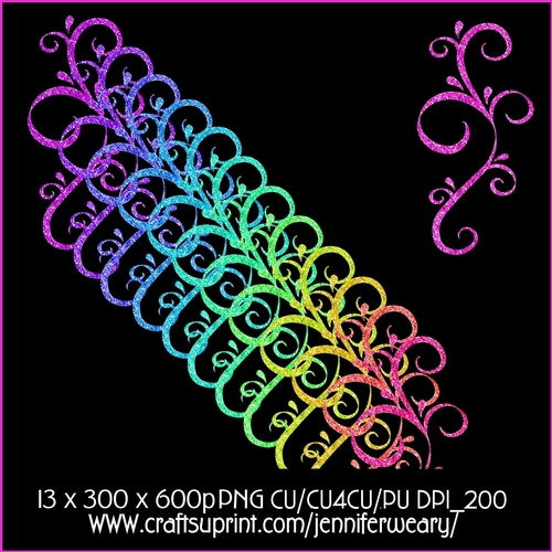 Neon Rainbow Ornaments 2
