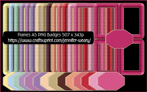 Frame Badge Set A5-Sweet