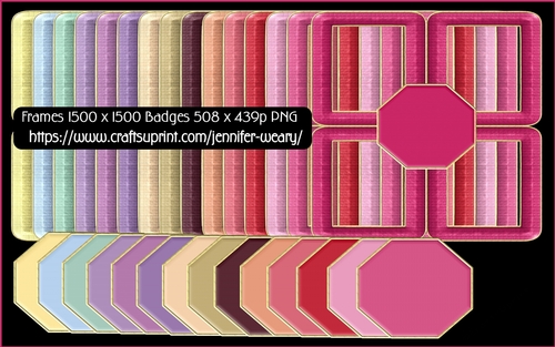 Frame Badge Set Square