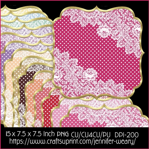 Dots n Lace Mats-Sweet