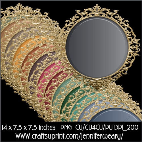 Gold Fancy Edged Mats-Cozy