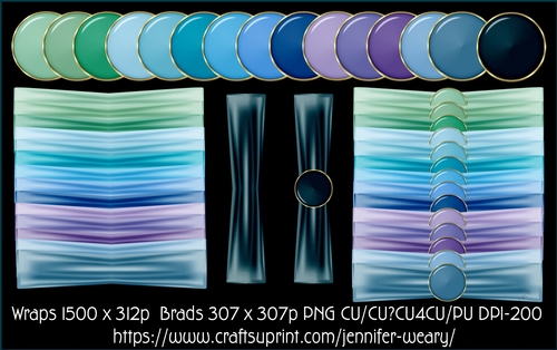 Ribbon Wrap Sets-Cool