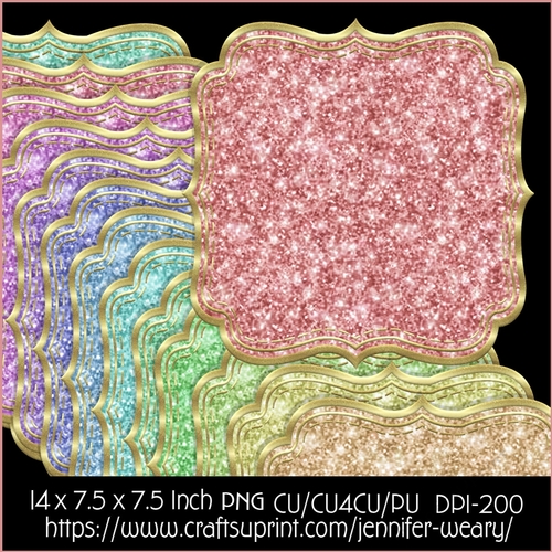Glitter Mats-Candy Floss b