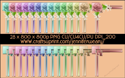 Rose Plain Corners-Candy Floss b