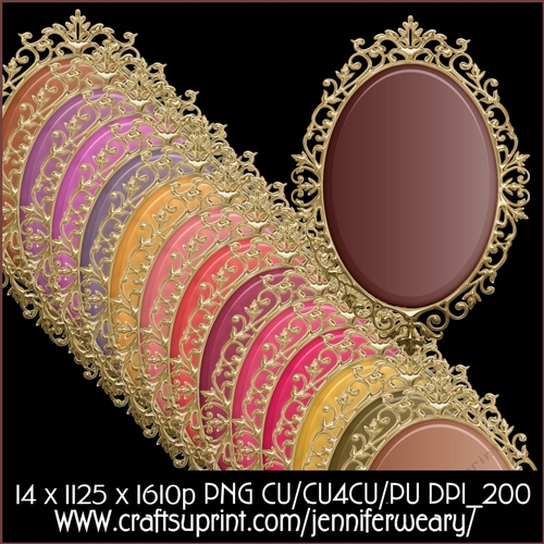 Gold Fancy Edged A5 Mats-Cherry Blossoms