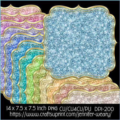 Glitter Mats-Cute