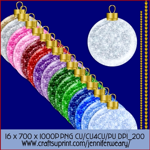 Christmas Glitter Baubles-Christmas Time