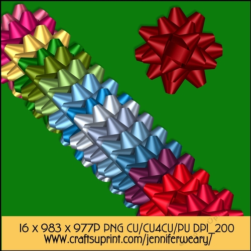  Christmas Time 2 Deco Bows
