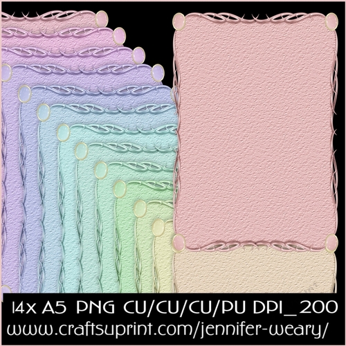 Brad Corner A5 Mats-Candy Floss