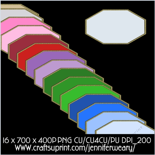 Octagon Sentiment Tags-Christmas Time