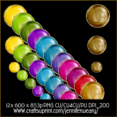 3 Pearls Gold Borders-Merry Bright