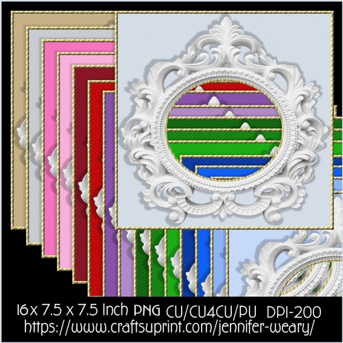 Ceramic Frame Backgrounds-Christmas Time