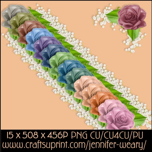 Corner Rose Set-Rose Unique