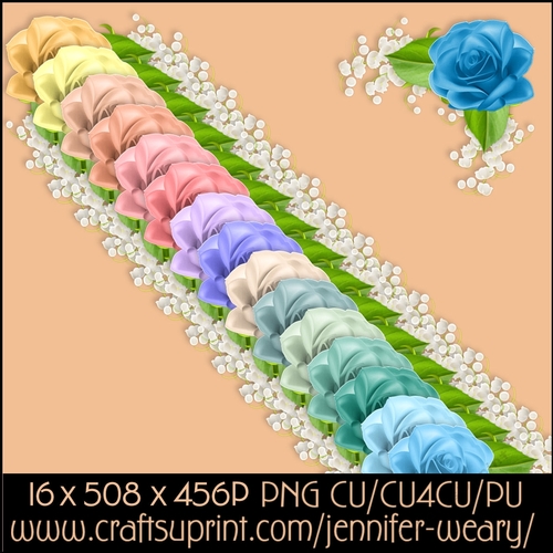 Corner Rose set-Rose Tranquil Days