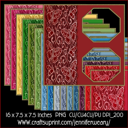 Butterfly Octogon S Borders-Christmas Time 2