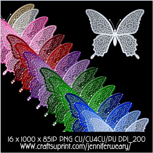 Glittering Butterfly Pearls-Christmas Time
