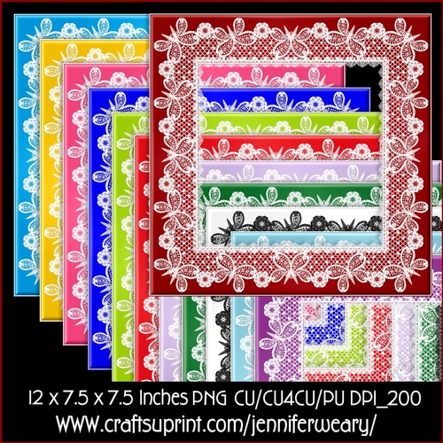 Butterfly Lace Frames-Birthstone