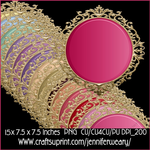 Gold Fancy Edged Mats-Sweet