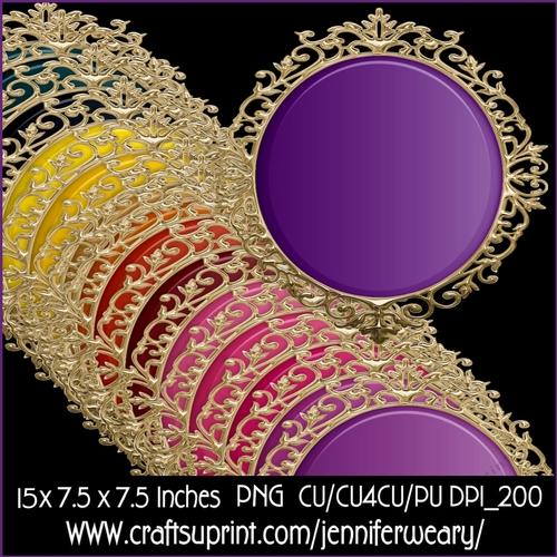 Gold Fancy Edged Mats-Exotic