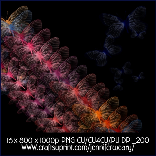 Transparent Butterflies-Outback Sunsets