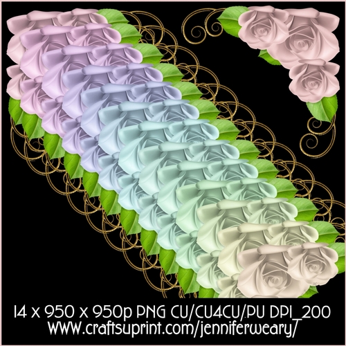 Lace Glass Corners-Candy Floss