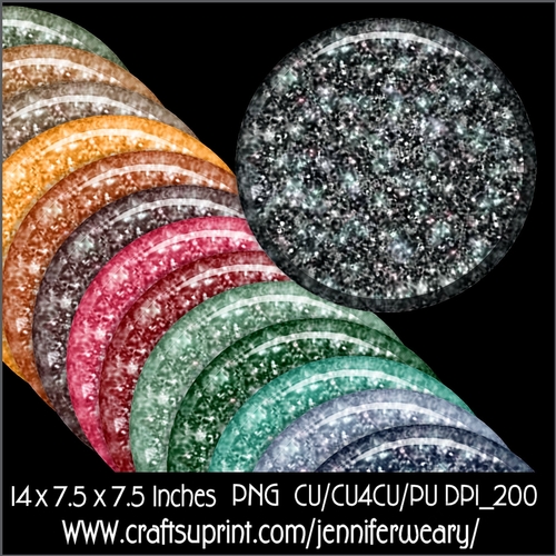 Glassy Glitter mats-Cozy 